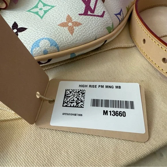 *100% AUTH* Louis Vuitton x Takashi Murakami – White Multicolored High-Rise - Picture 2 of 10